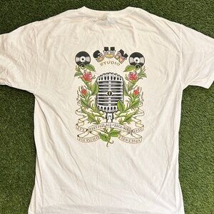 Sun Studio Memphis, Tennessee Tattoo Microphone Graphic Tee Y2K Vintage Style